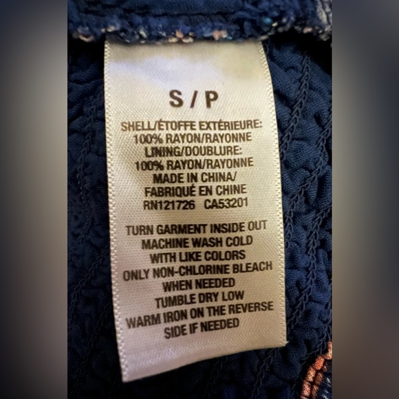 Lorimer NYC printed crop top Corset Aztec Southwest Small - Picture 4 of 4